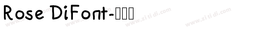 Rose DiFont字体转换